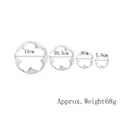 Set van 4 pruimenbloesem koekjesuitstekers, maten 13 cm tot 7,5 cm voor taartdecor - 51054 (7.5cm-13cm)