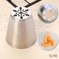 Russische Spritztülle Schneeflocke aus Edelstahl für professionelle Tortendekoration - 52-98