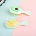 Süße minzgrüne Mini-Luftkissen-Haarbürste mit Avocado-Cartoon-Design für Mädchen - 15-20cm / Avocado-Grün