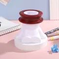 Creative humanoid desktop pen holder and mini trash can with lid in white and red color - Creative Humanoid Shape / Red