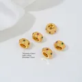 Vergulde tussenkraal met zirkonia, diameter 7,7 mm voor het maken van DIY-sieraden - Rood En Groen Zirconia Wiel Tussenkraal (Z481-1) / 7.7x4.0mm (1 Stuk)