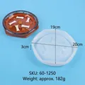 Molde de silicona para alfombra de alimentación lenta para mascotas con medidas - Octágono Patrón de Hueso (60-1250)