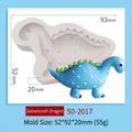 Stampo in silicone a forma di dinosauro per decorazioni torte e modellazione creta DIY - Stegosauro (50-2017) / Grigio