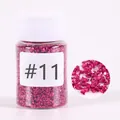 Magenta crushed glass gravel for DIY resin art and jewelry crafts color number 11 - #11 Glass Gravel D157111