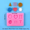 Vista dettagliata dello stampo in silicone rosa a 6 cavità per il fai da te. - Combinazione di Dessert (50-238-A)
