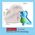 Stampo in silicone dinosauro stegosauro per dolci in fondant e decorazioni in argilla - Stegosauro (50-2018) / Grigio