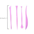 Set di 4 strumenti per modellare il fondente viola per torte con misura di 15,5 cm - Gruppo di Strumenti di Modellazione Rosa Viola (74076)
