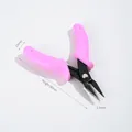 Pince à bec effilé rose pour la création de bijoux DIY le perlage et les loisirs créatifs - Pince à Bec Rose (D58-1) / 1 Pièce (Env 96mm)