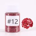 Metallic red crushed glass stones for DIY resin crafts and jewelry making, color code #12 - #12 Glass Gravel D157112