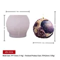 3D moon floral aromatherapy candle silicone mold for DIY handmade plaster crafts - Rose Style (JZB-0226)