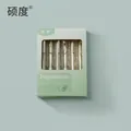 Premium 6-pack retractable quick-dry gel pens in oolong milk green finish for students - 0.5mm (6 Pieces) / Oolong Milk Tea