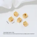 24K vergulde kubuskralen met vispatroon voor DIY handgemaakte sieradenaccessoires - Vis Tussenkraal (G974-4) / 1 Stuk