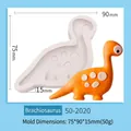 Stampo in silicone dinosauro brachiosauro per decorazione torte e artigianato fai-da-te - Brachiosauro (50-2020) / Grigio