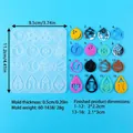 Stampo in silicone per orecchini con motivi di palloni sportivi per gioielli DIY - Ciondolo Goccia di Pioggia (60-1438)