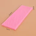 Large pink bark texture silicone fondant mold for chocolate cake decoration, 15.4cm long - Honeycomb Bark Texture (50-1565-A) / 15.4x4.6x0.5cm / Pink