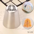 Profi 52-102 Edelstahl Russische Spritztülle mit Weihnachtsglockenmuster für Kuchen - 52-102