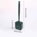 Escobilla de baño de silicona verde oscuro para pared con dimensiones detalladas - Estilo de Pared (J230746-B) / Verde Oscuro
