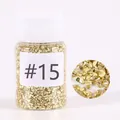 Gold crushed glass flakes for DIY crafts and resin art decoration - #15 Glass Gravel D157115