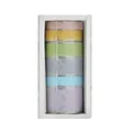 Vintage lace PET tape set with 6 rolls of colorful decorative masking tapes for DIY - Glazed Glass / 6 Rolls Set
