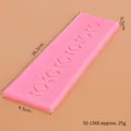 Long pink lace texture silicone fondant border mold for elegant decorative cake baking - Fine Floral Texture (50-1566-A) / 16.2x4.5x0.5cm / Pink