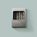 Premium 6-pack retractable quick-dry black ink gel pens for school and office use - 0.5mm (6 Pieces) / Starry Night
