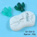 Detailed view of cactus-shaped silicone mold with 8.4cm dimension and weight spec - Cactus Style (50-554-D) / 50-554-D