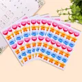 Kleurrijke beloningsstickers voor kinderen in hart- en stervorm voor school beloning - 6 Vellen/Verpakking / Zet hem op