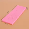 Molde de silicona rosa para fondant con textura de corteza, mide 16,2x5,4x0,5cm. - Tapete Rectangular de Corteza Grande (50-1567-A)