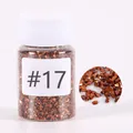 Metallic bronze crushed glass stone #17 for DIY resin craft and nail art decoration - #17 Glass Gravel D157117