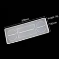 Silicone mold for DIY toothbrush and cup holder with dimensions 300x100mm - Electric Toothbrush Tray Mold / 300mm x 100mm