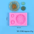 Detail view of 3D rose flower silicone mold with dimensions 10.1cm x 7.5cm - Rose (50-3186-A)
