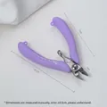 Purple jewelry side cutting pliers with 10.1cm length dimension measurement - GT Diagonal Cutting Pliers (MP-100) / Taro Purple
