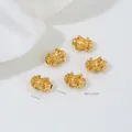 Hoogwaardige 24k vergulde tonvormige kralen voor handgemaakte DIY sieraden 8,7x6,3mm - Lotustroon Leerling Tussenkraal (Z481-8)