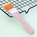Professional nylon pastry brush with smooth wooden handle for baking and kitchen BBQ - Size 6
