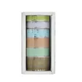 Set of 6 rolls vintage lace PET decorative tapes for DIY scrapbooking and journals - Gentle Light / 6 Rolls Set
