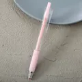 Simple pink gel pen with 0.5mm tip and soft rubber grip for comfortable everyday writing - 0.5mm / Pink