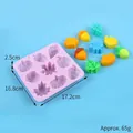 9-cavity pumpkin and maple leaf silicone mold for DIY baking, approx 65g. - Pumpkin Maple Style (J240948-C)