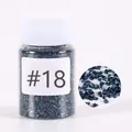 Dark blue crushed glass stones for DIY crafts, jewelry, and resin art, color #18 - #18 Glass Gravel D157118