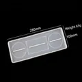 DIY toothbrush holder silicone mold for resin casting, size 280mm x 100mm, weight 65g - Four-Hole Toothbrush Tray Mold / 280mm x 100mm