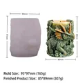 Durable silicone mold for creative triceratops dinosaur candle DIY crafts and home decor - Triceratops Style (JZB-0222)