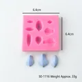 Roze siliconen bloembladmal 6,4 cm vierkant formaat voor DIY-aromatherapie - Bloemblaadje Stijl (50-1116-A) / 50-1116-A