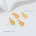 Premium 24K vergulde mini kalebas hanger voor handgemaakte DIY sieraden accessoires - Ice Sycee Gelukszak Hanger (G974-8) / 1 Stuk