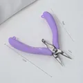 Professional purple needle nose jewelry pliers with manual measurement dimensions 11cm length - GT Needle Nose Pliers (MP-101) / Taro Purple