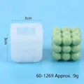 9-cavity bubble cube siliconen mal voor zeep en kaarsen 3cm maat gewicht ongeveer 9g - Bubbelkubus Stijl (60-1269) / 3x3cm