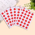 Pakken met rode bloem beloningsstickers voor kinderen in de kleuterleeftijd - 6 Vellen/Verpakking / Staaf