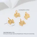 Elegante 24K vergulde vlinder hanger voor het maken van handgemaakte DIY sieraden - Ijs Pegasus Hanger (G974-9) / 1 Stuk