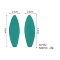 Grüne Silikon-Blattformen für die Tortendekoration, Maße 7,4 x 2,5 cm, Gewicht ca. 23 g - 50-952-C