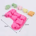 Christmas stocking silicone mold with multiple festive shapes and dimensions - Sock Shape 7-Cavity Style (J2761) / Pink
