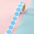 Hellblaue runde selbstklebende Etikettenaufkleber-Rolle zum Markieren und Dekorieren - Blau Rund Stil / 500 Blatt/Rolle