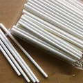 Durable solid white paper lollipop sticks for cake pops, candy making and DIY chocolate treats - White Lollipop Paper Sticks / 10cm Sticks (10 Pieces/Set) 02029